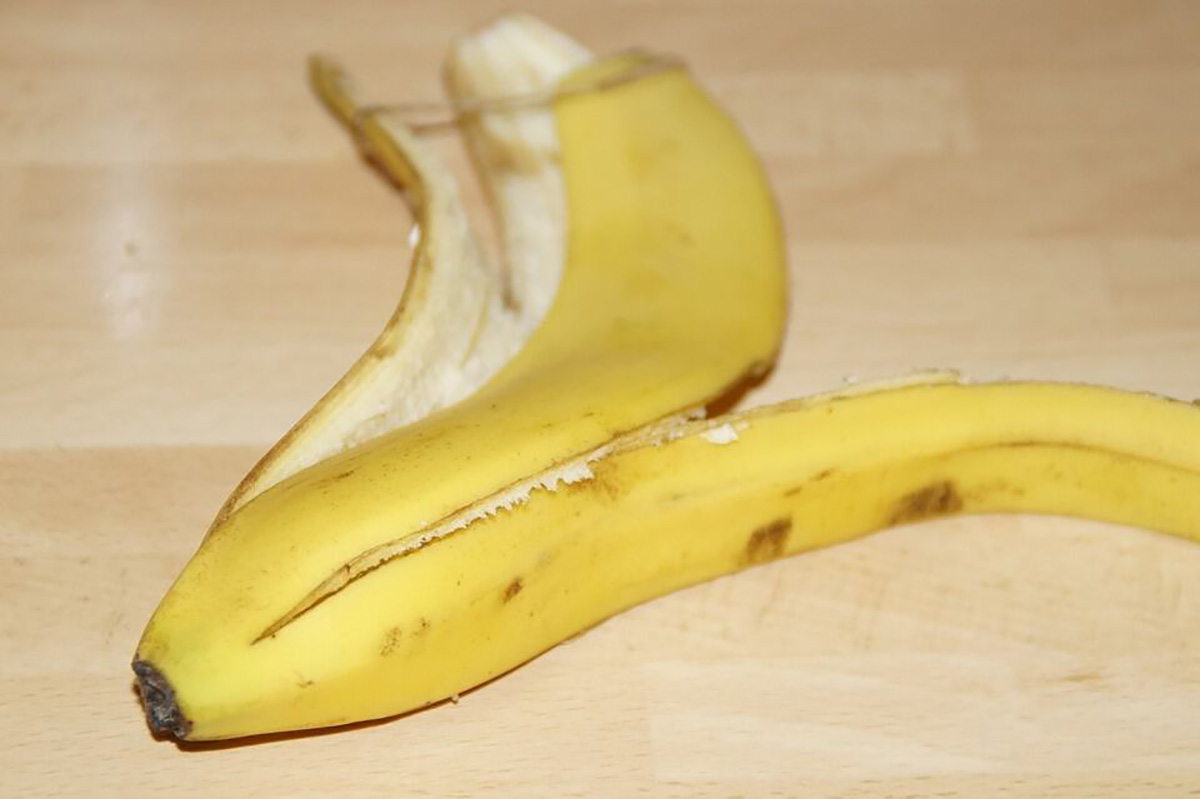 Illustration. Une peau de banane