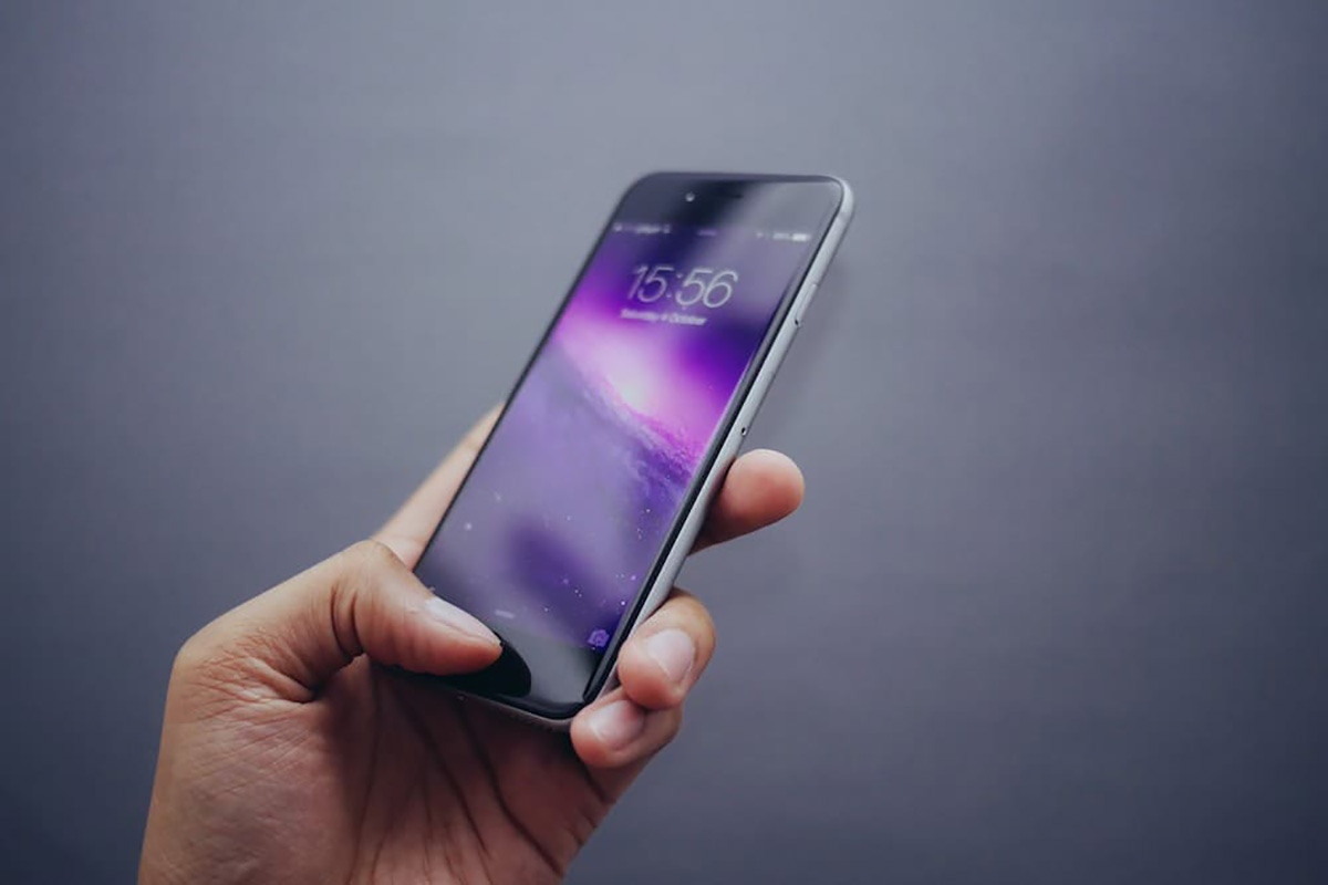 Illustration. Un iPhone