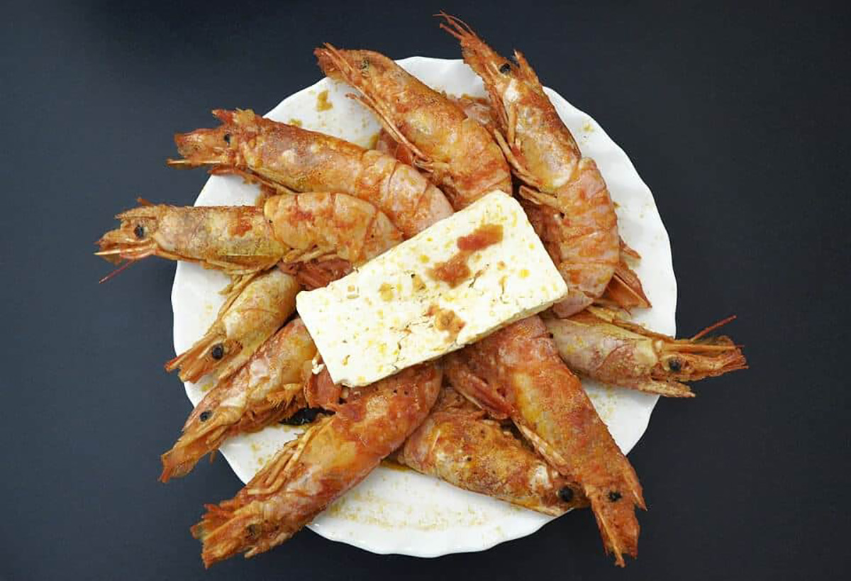 Assiette de crevettes
