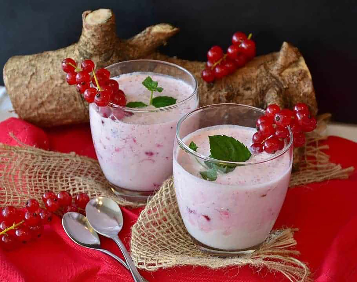 2 verres de milk shake
