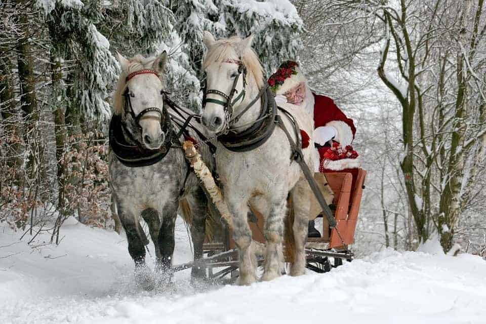 Père Noël et son traîneau