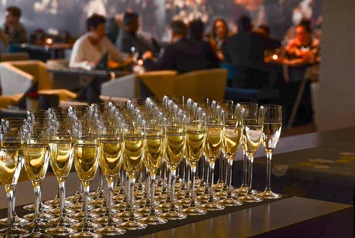 Verres de champagne