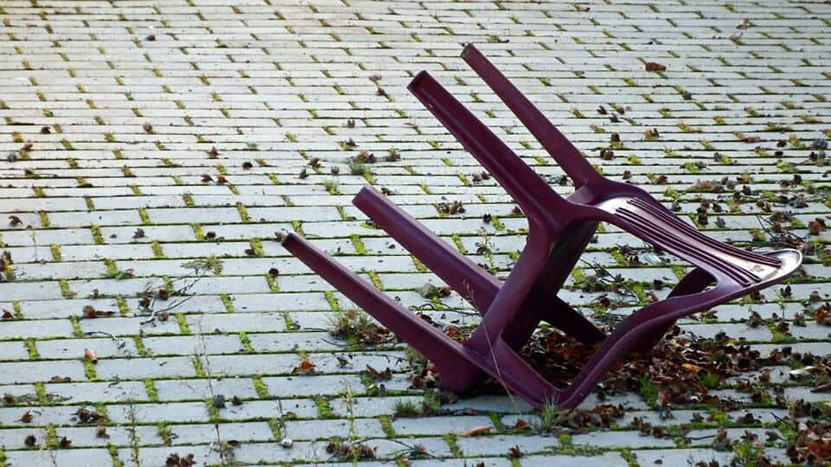 Chaise de jardin.