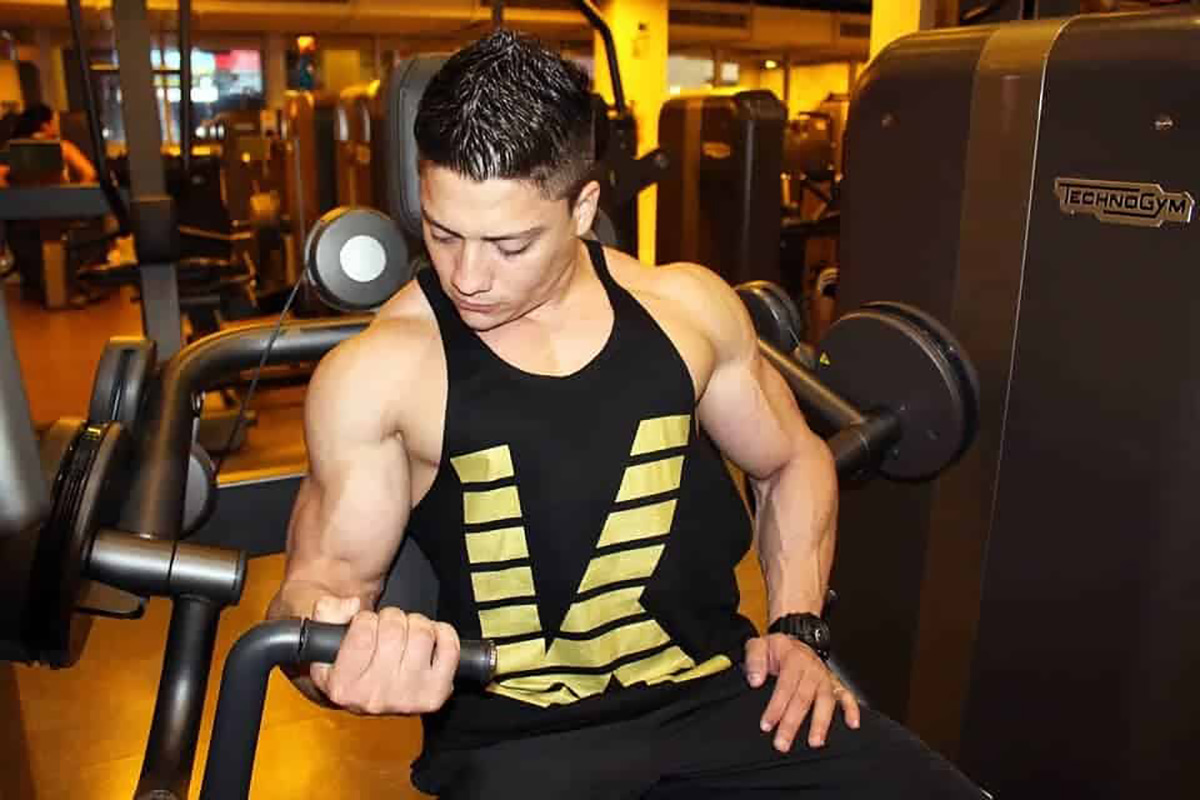 Exercice de musculation.