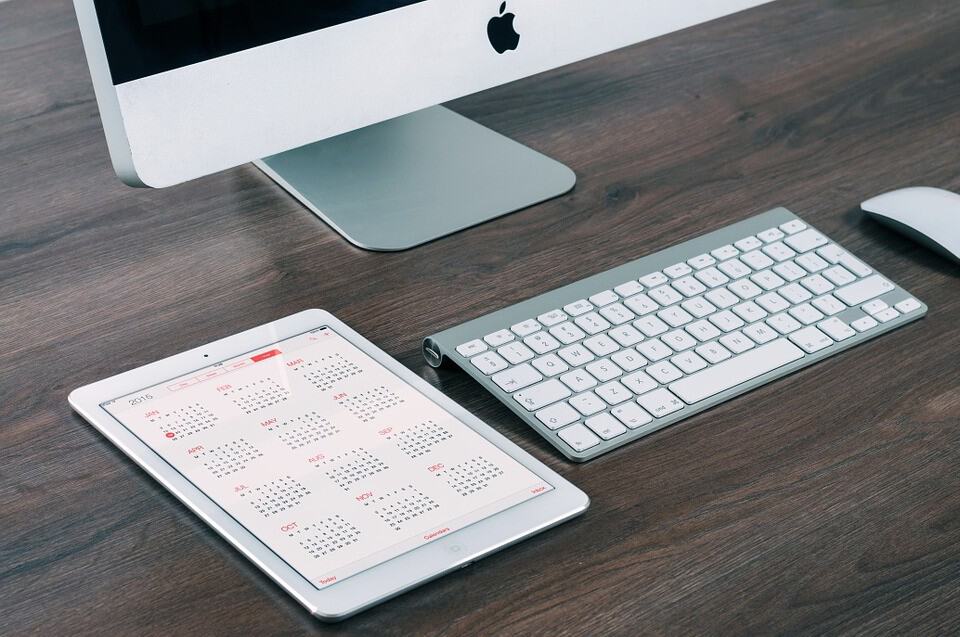 iPad, calendrier