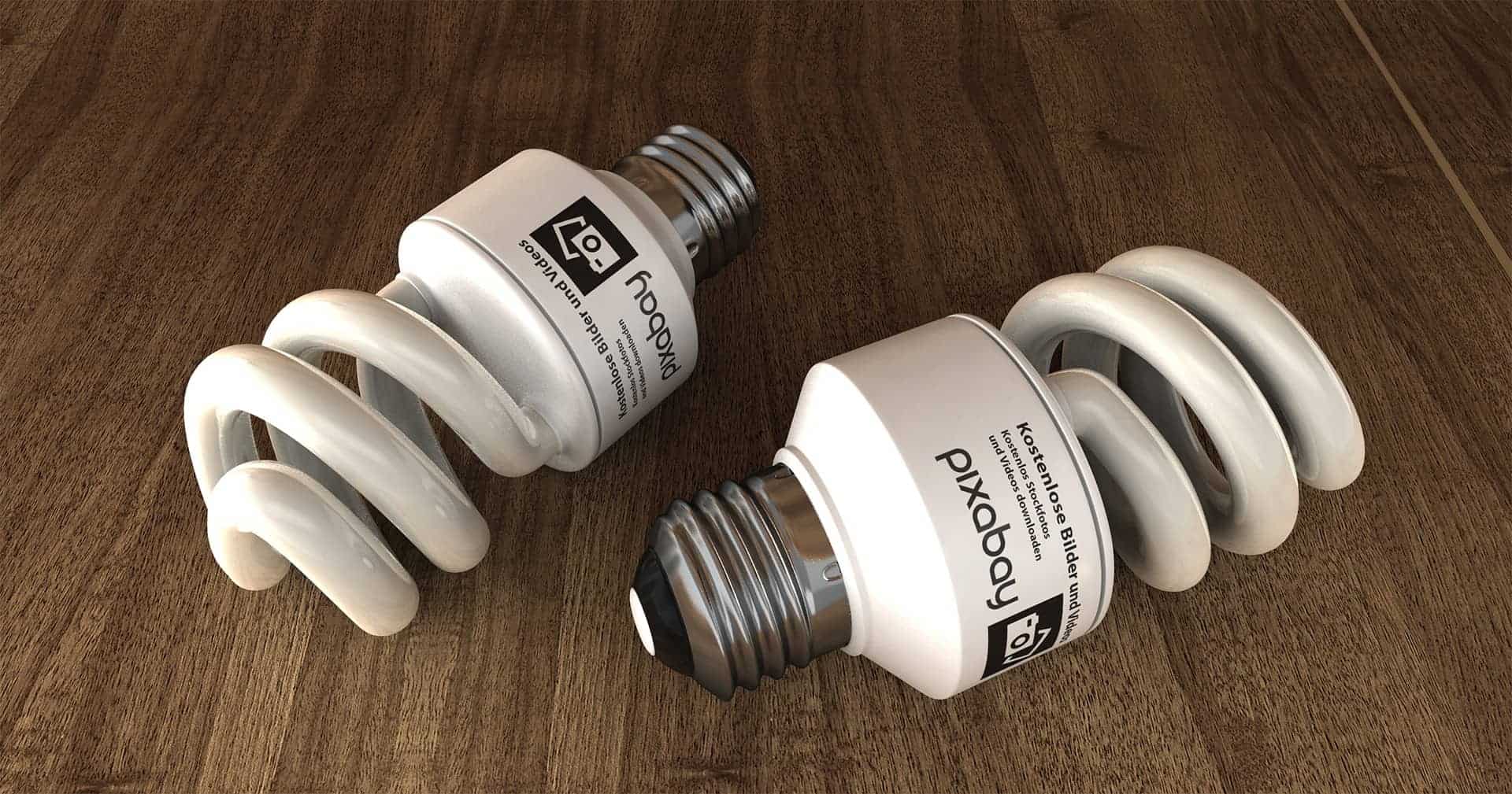 Des lampes fluorescentes.