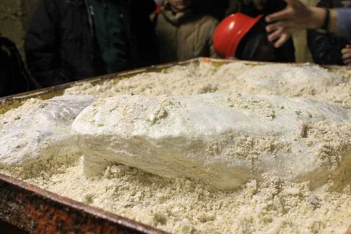 Bac de talc, mineurs