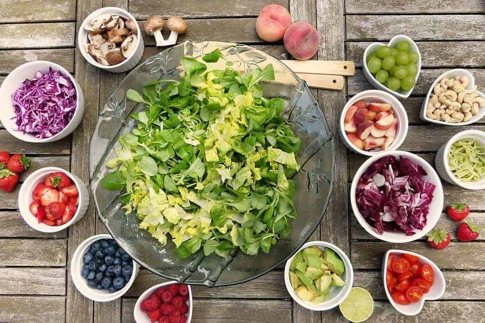 Salade, fruits