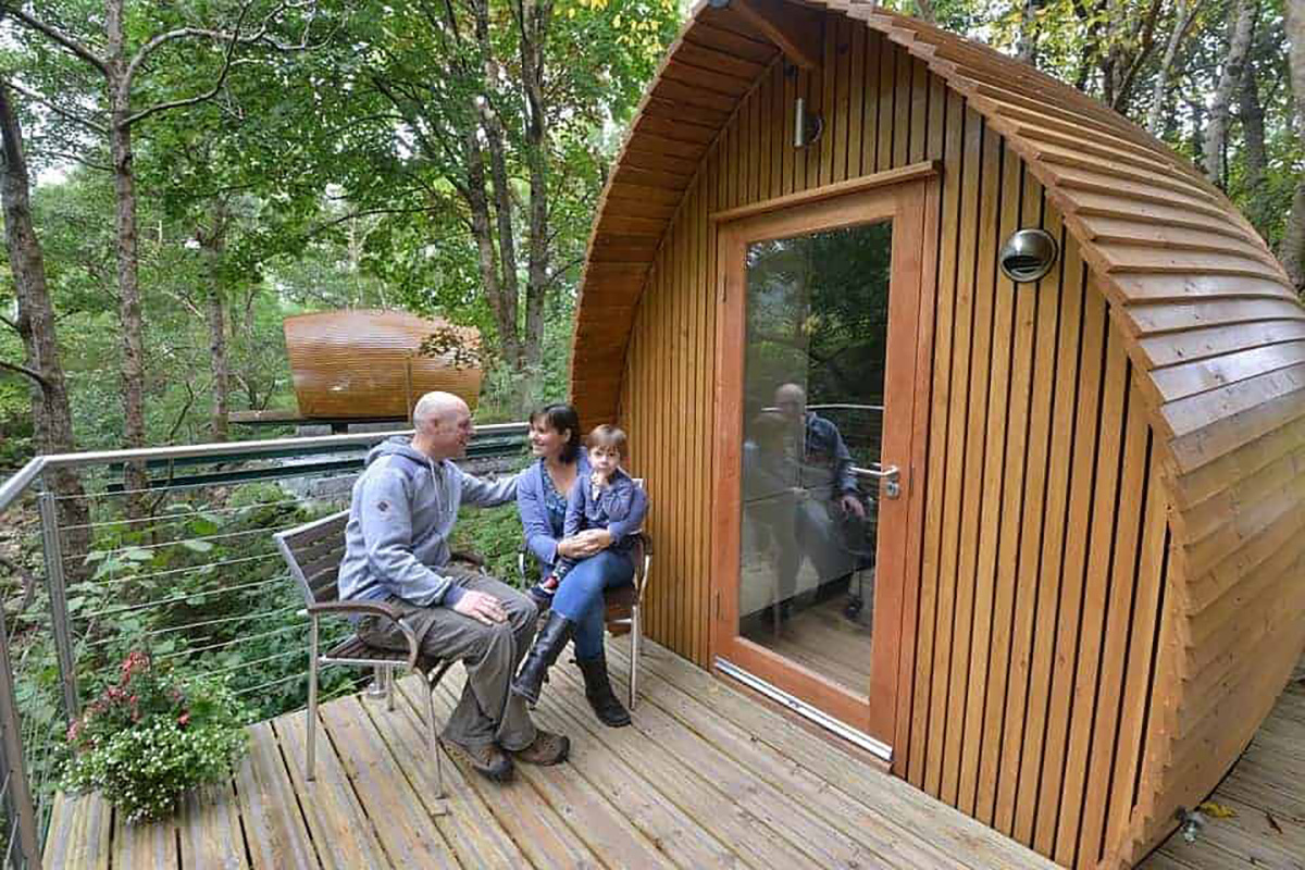 Glamping, famille