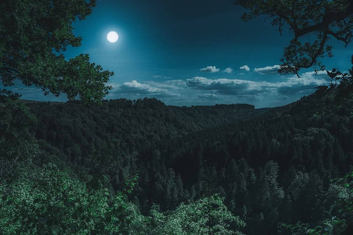 Lune, paysage