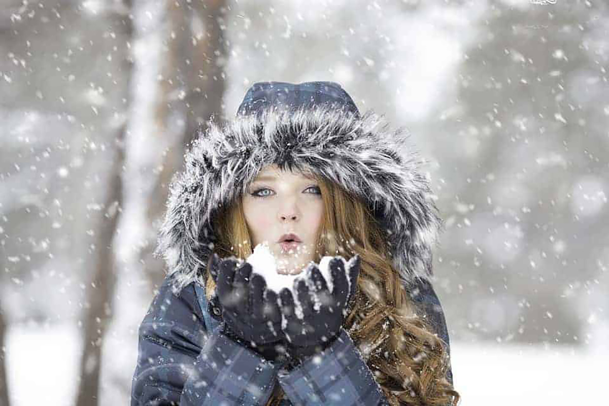 Femme, neige