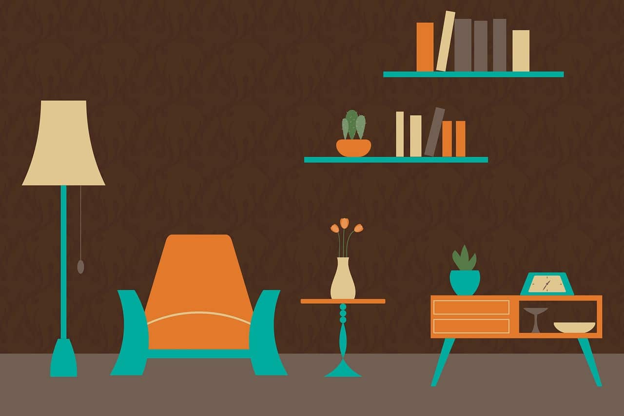 Illustration. Un appartement bien rangé.