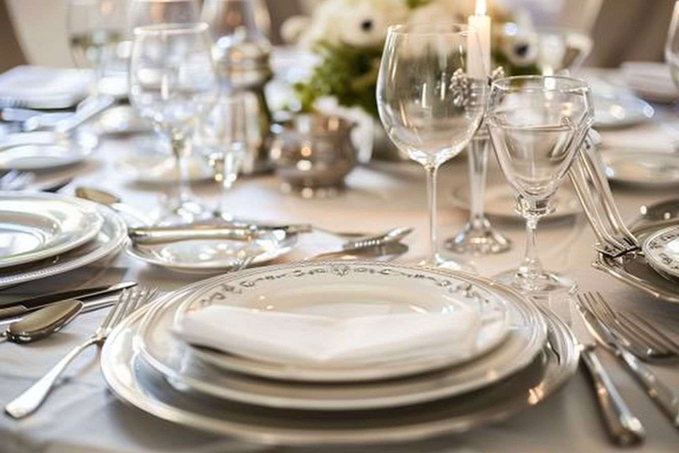 Image d'illustration. Décoration de table élégante pour dîner spécial