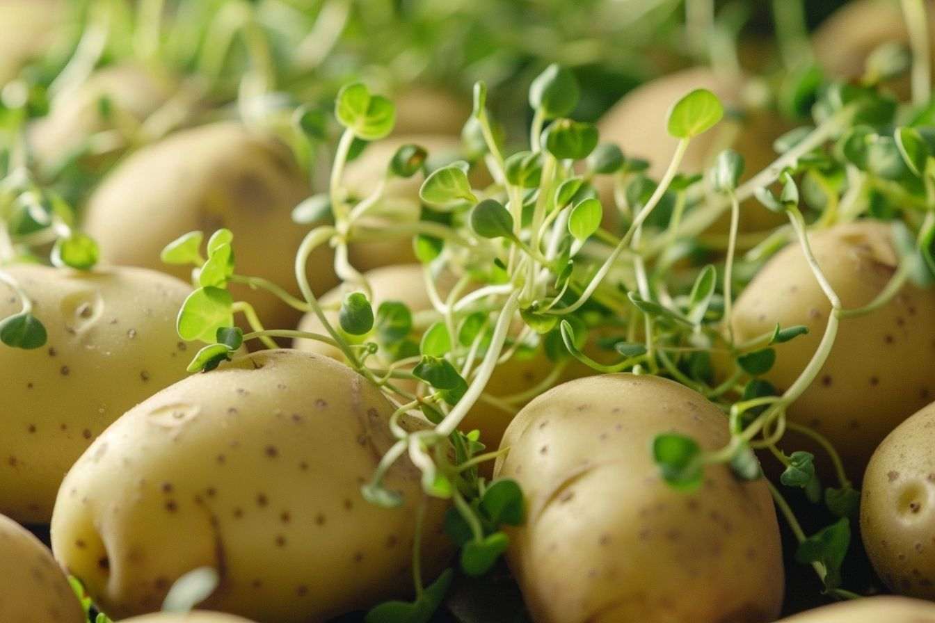 Image d'illustration. Pomme de terre germée.
