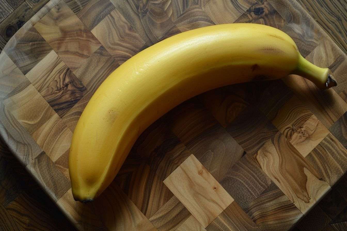 Image d'illustration. Gros plan d'une banane jaune.