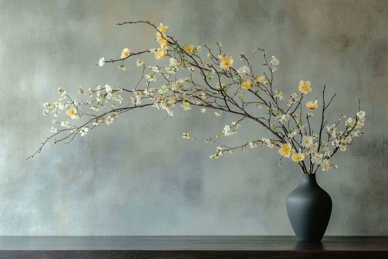 Image d'illustration. Arrangement élégant de fleurs ikebana