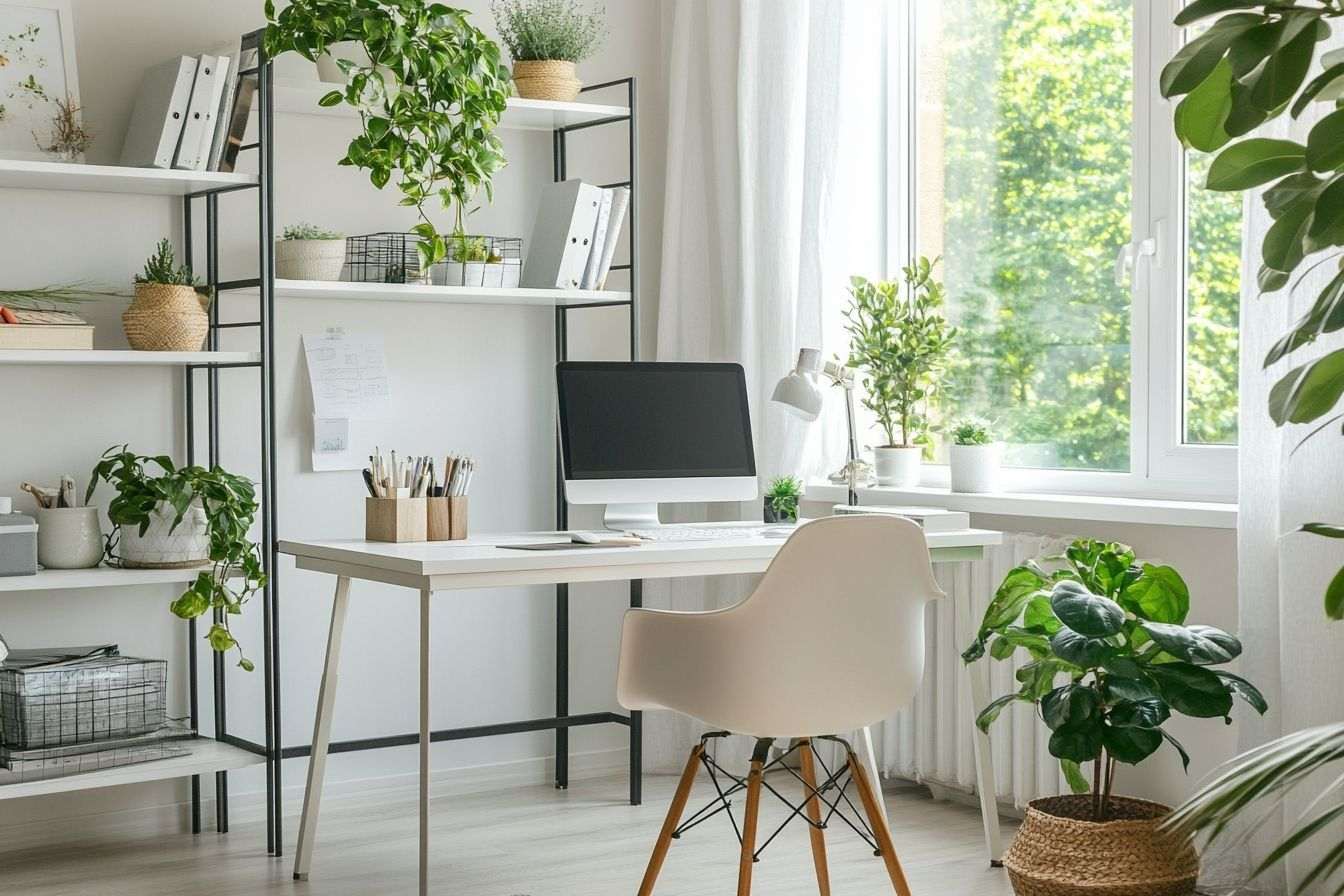 Image d'illustration. Bureau à domicile élégant