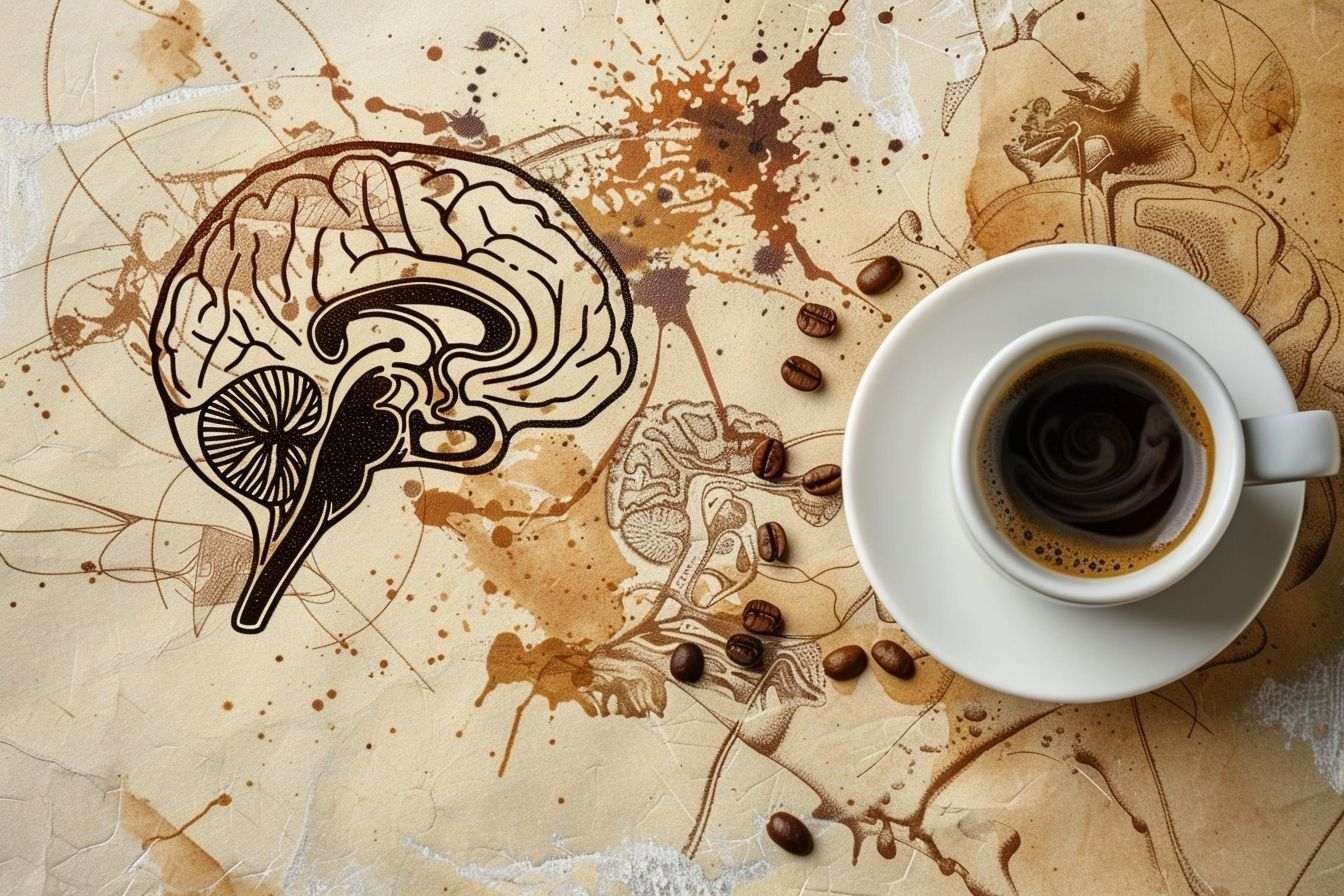 Image d'illustration. Liens entre cerveau et café.