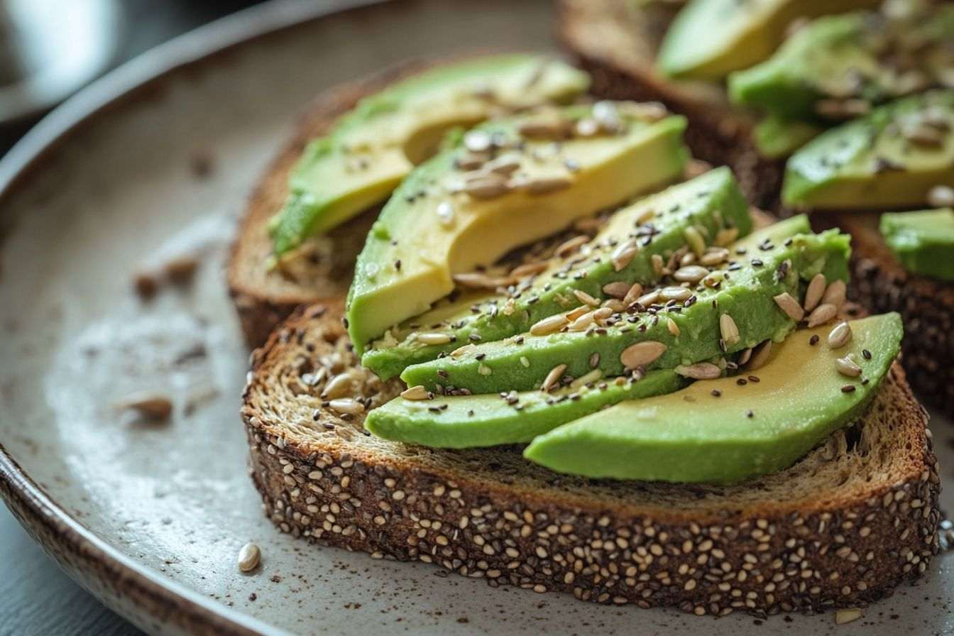 Toast complet aux avocats