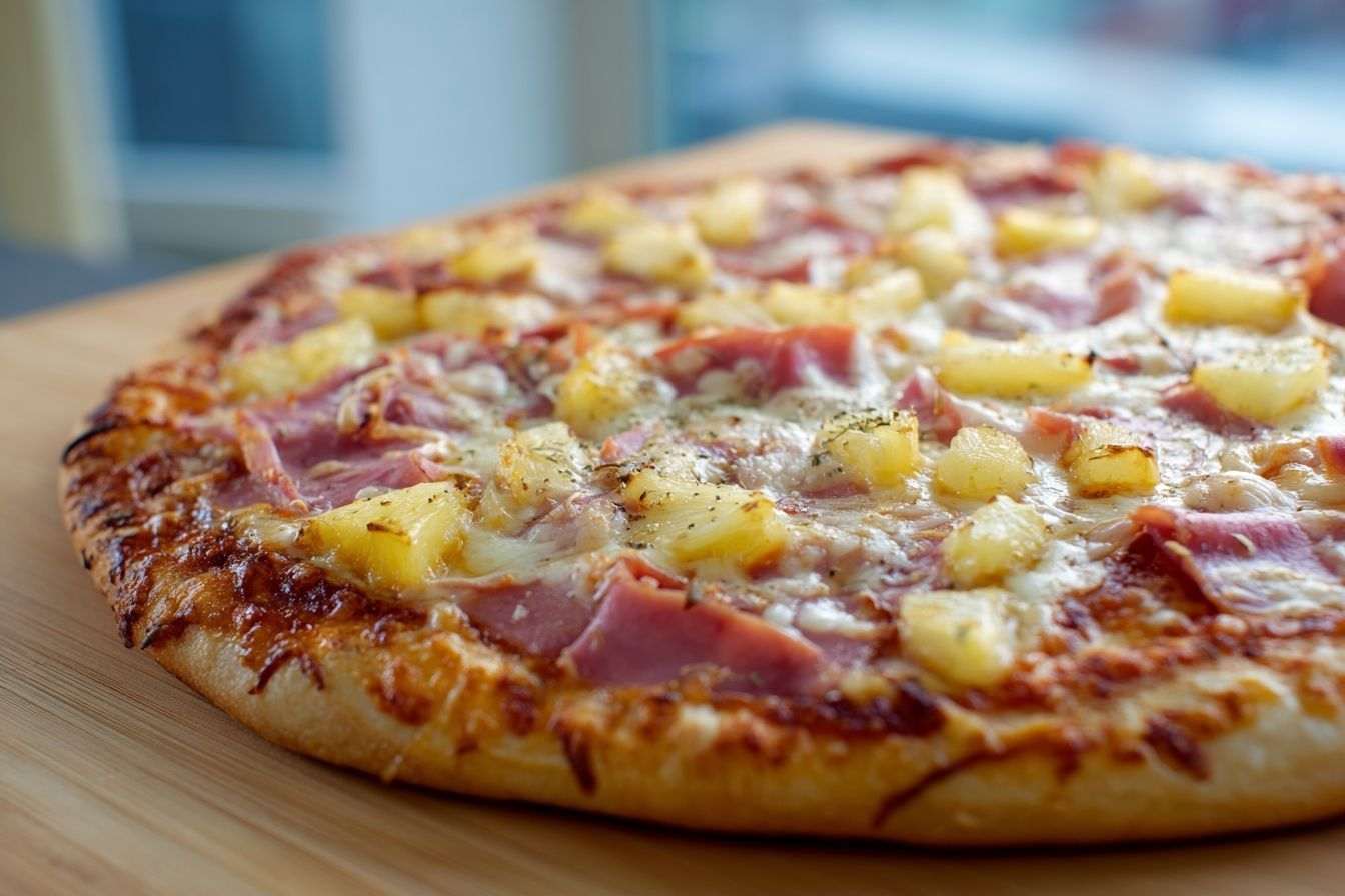 Pizza hawaïenne délicieuse